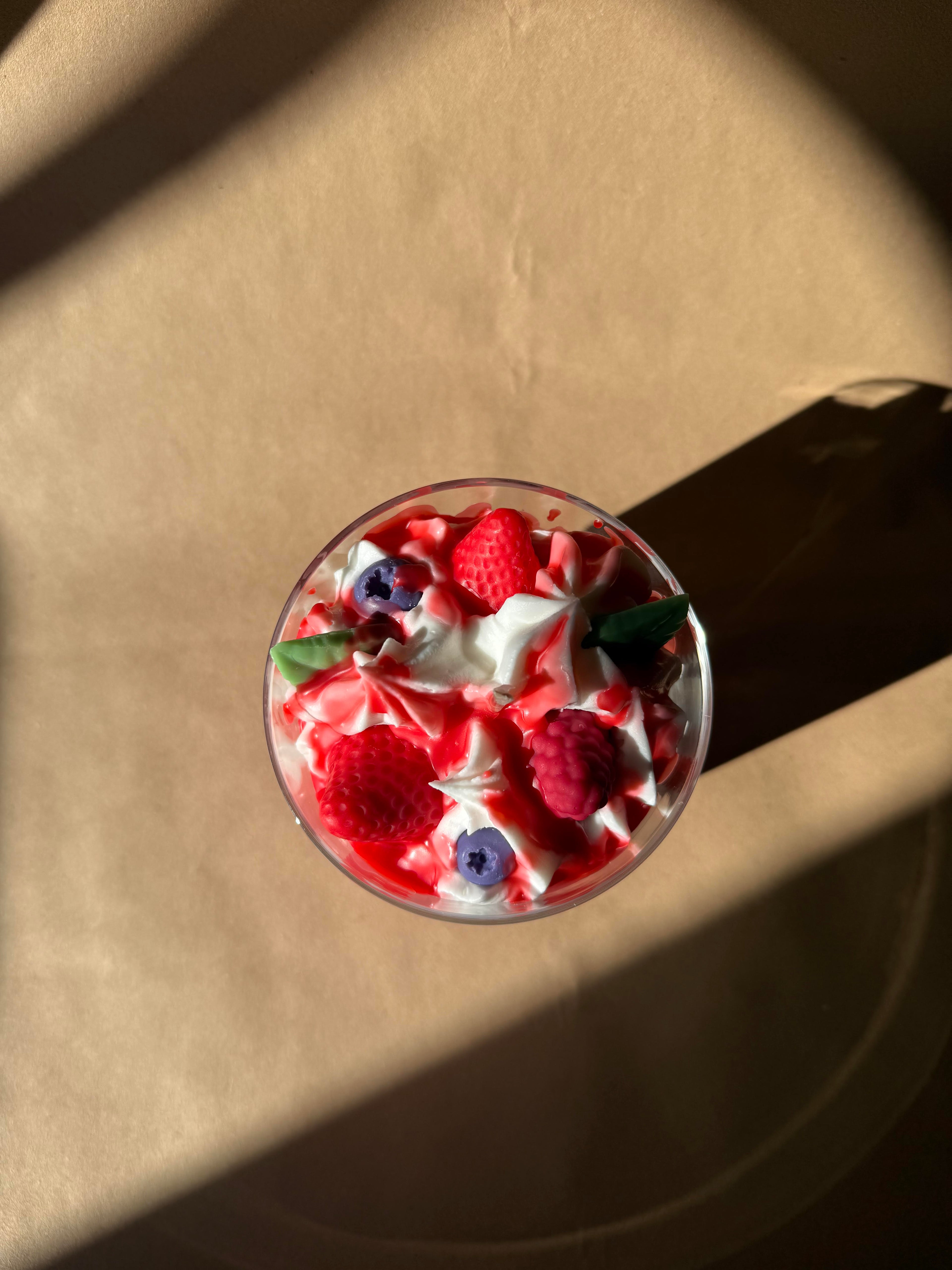 Bougie gourmande "Fruits rouges"