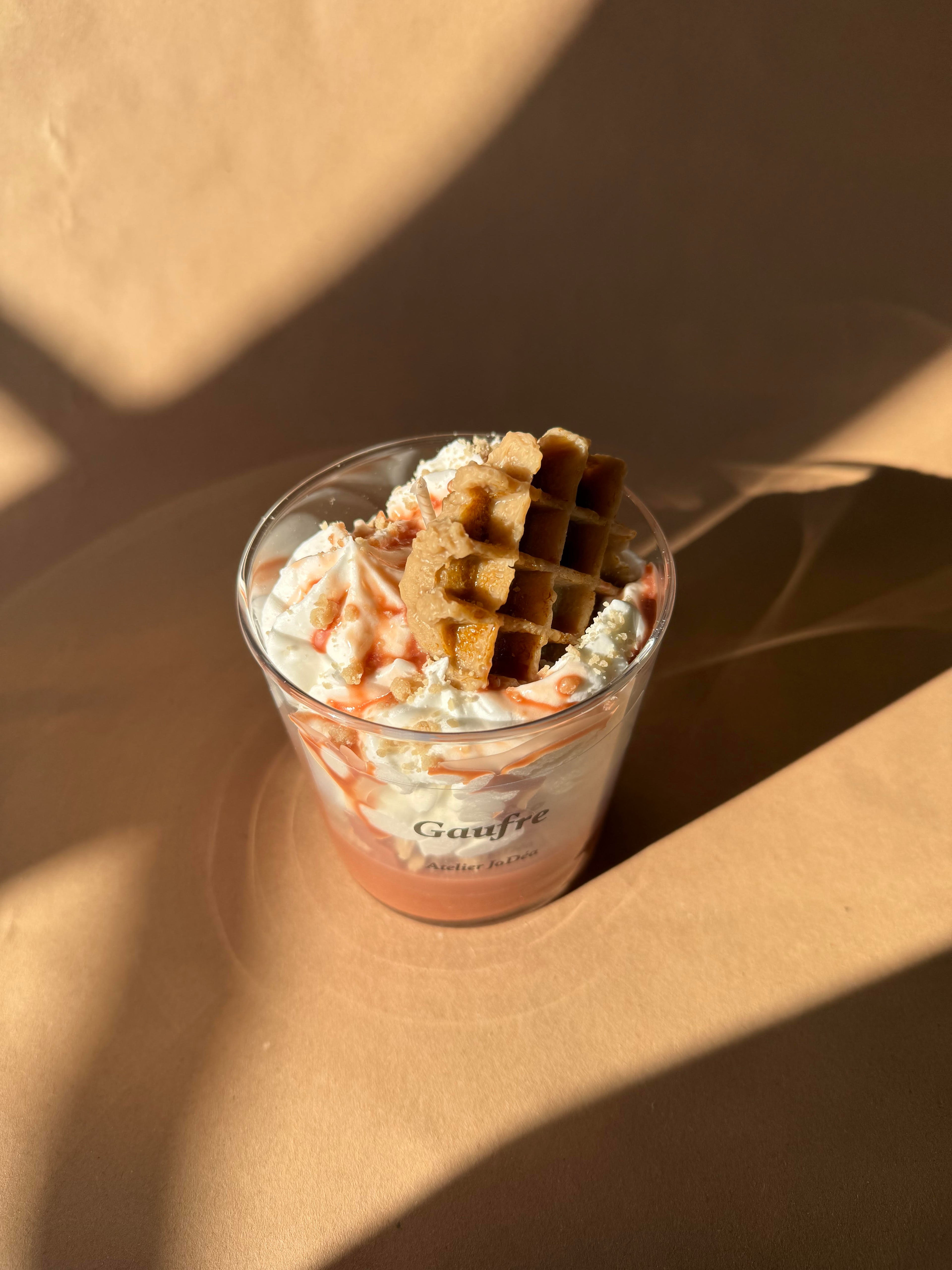 Bougie gourmande "Gaufre"