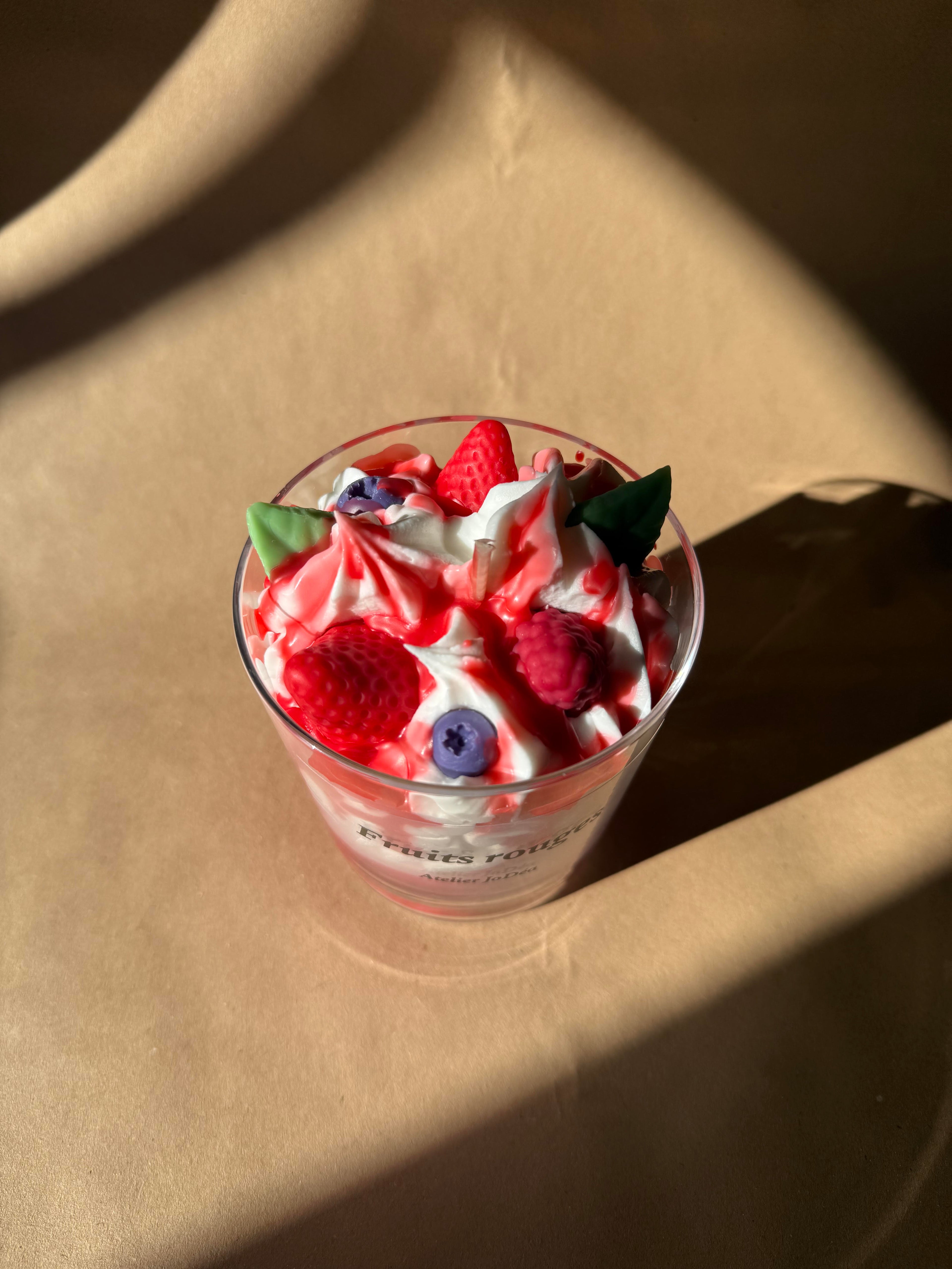Bougie gourmande "Fruits rouges"