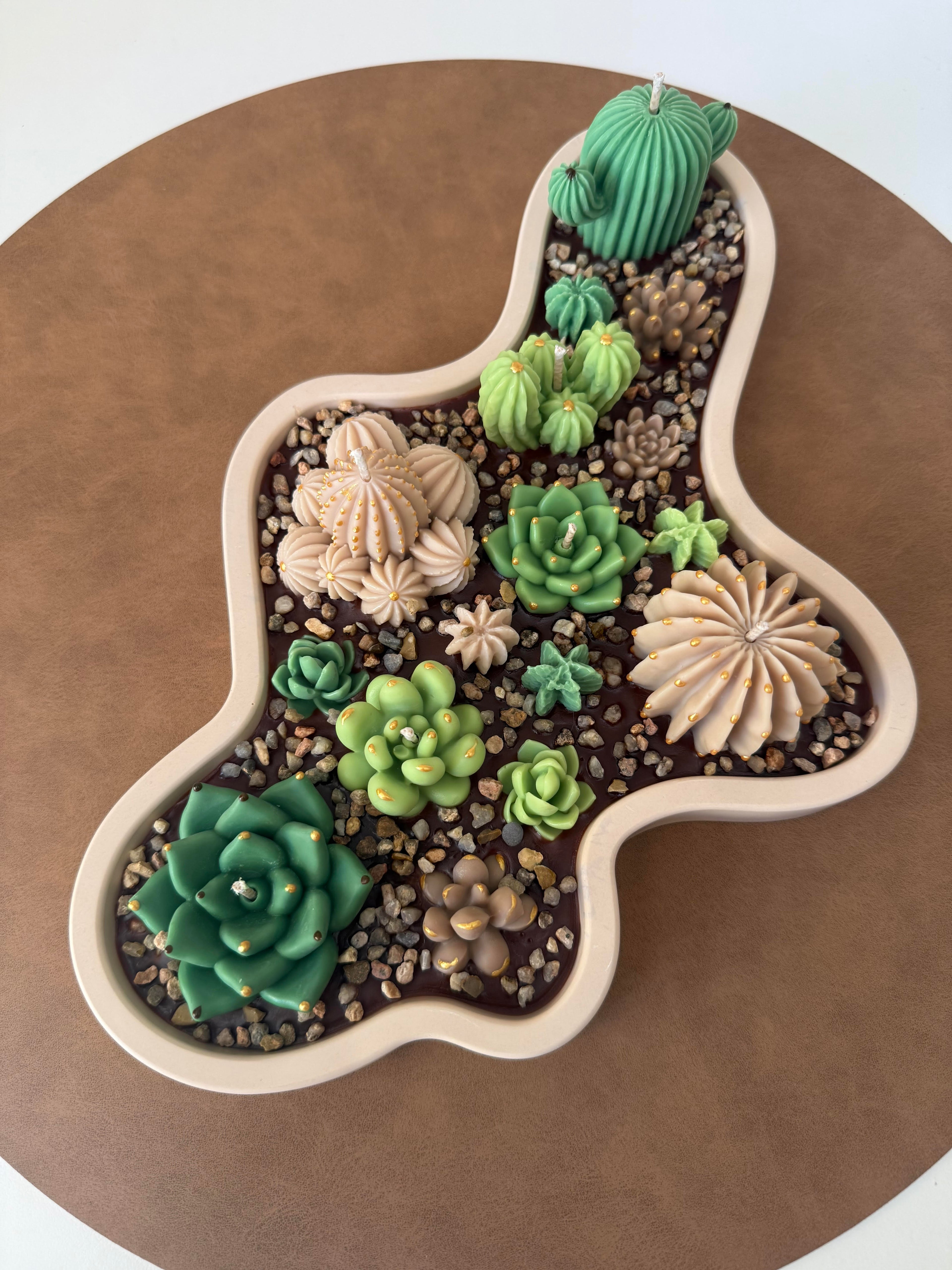Bougie "Plateau Rocaille"