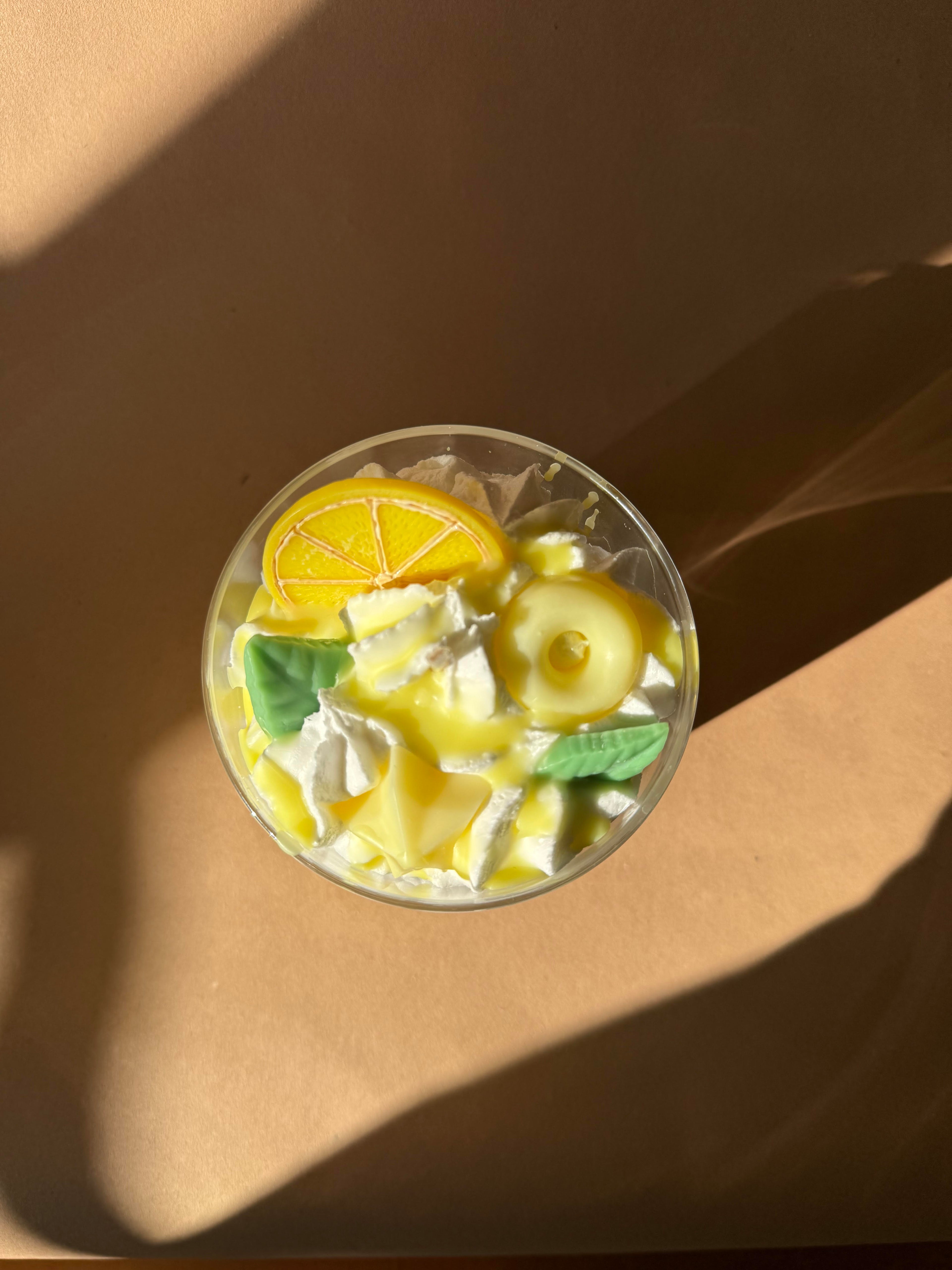 Bougie gourmande "Citron meringué"