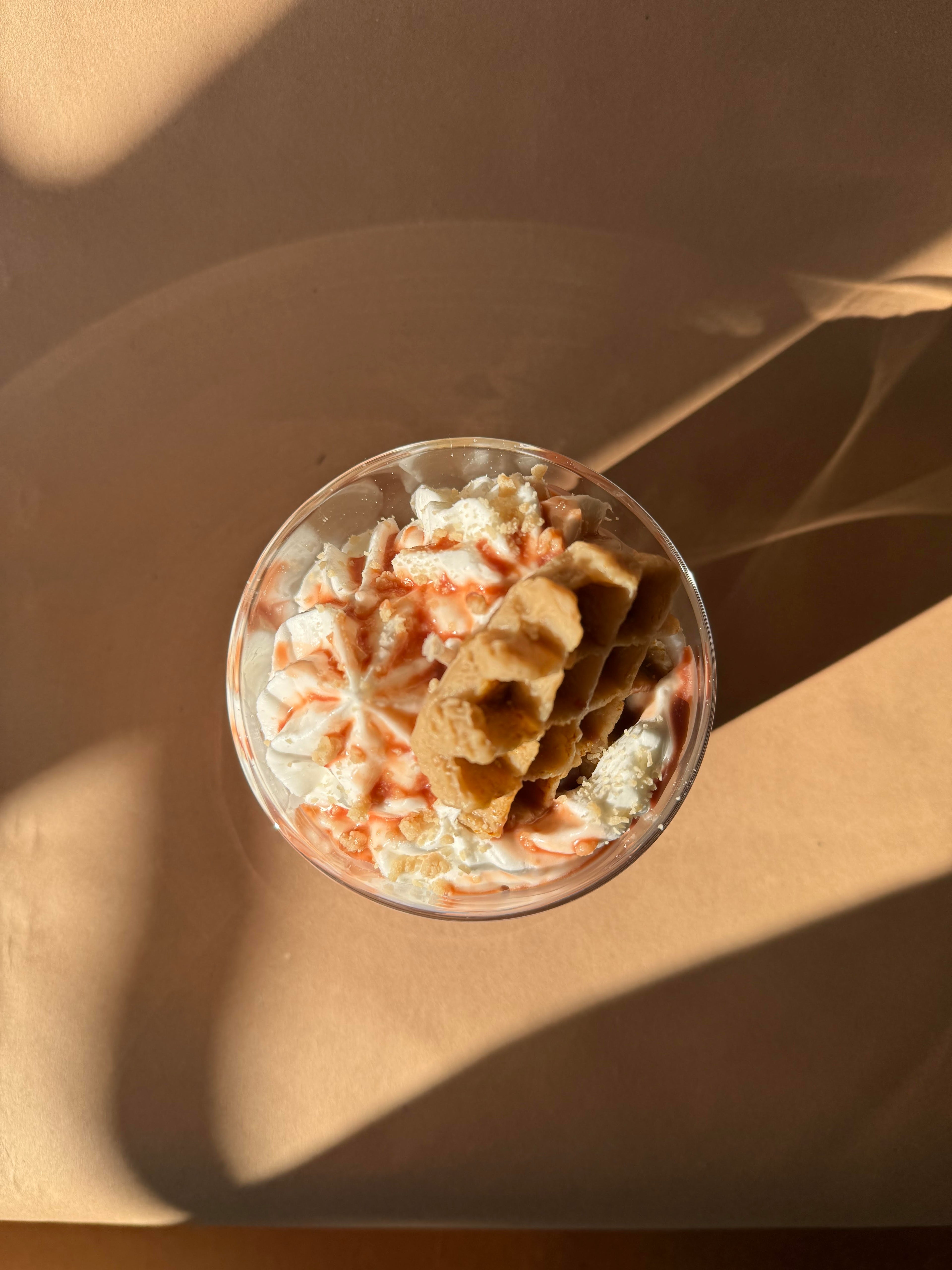 Bougie gourmande "Gaufre"