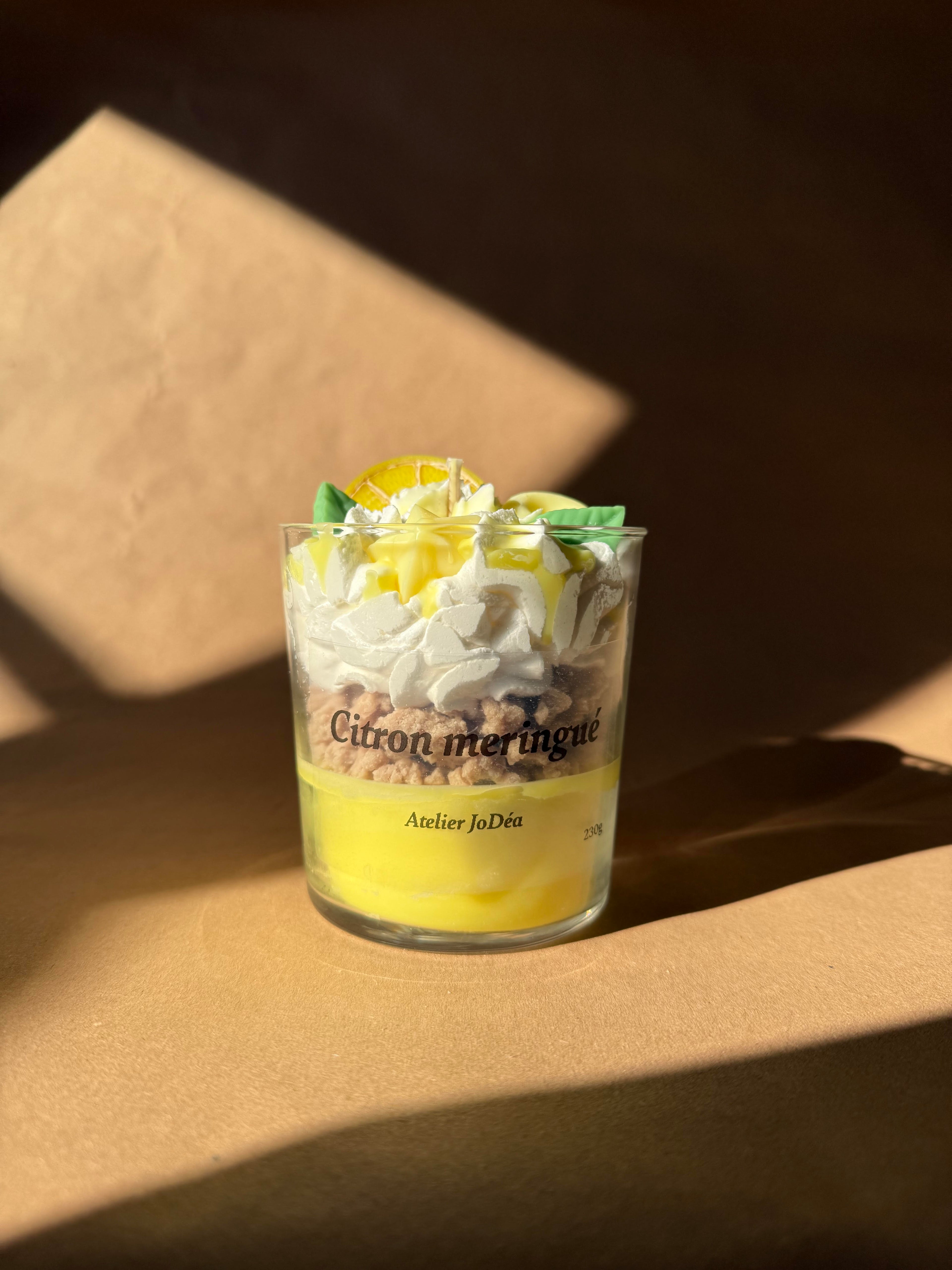 Bougie gourmande "Citron meringué"