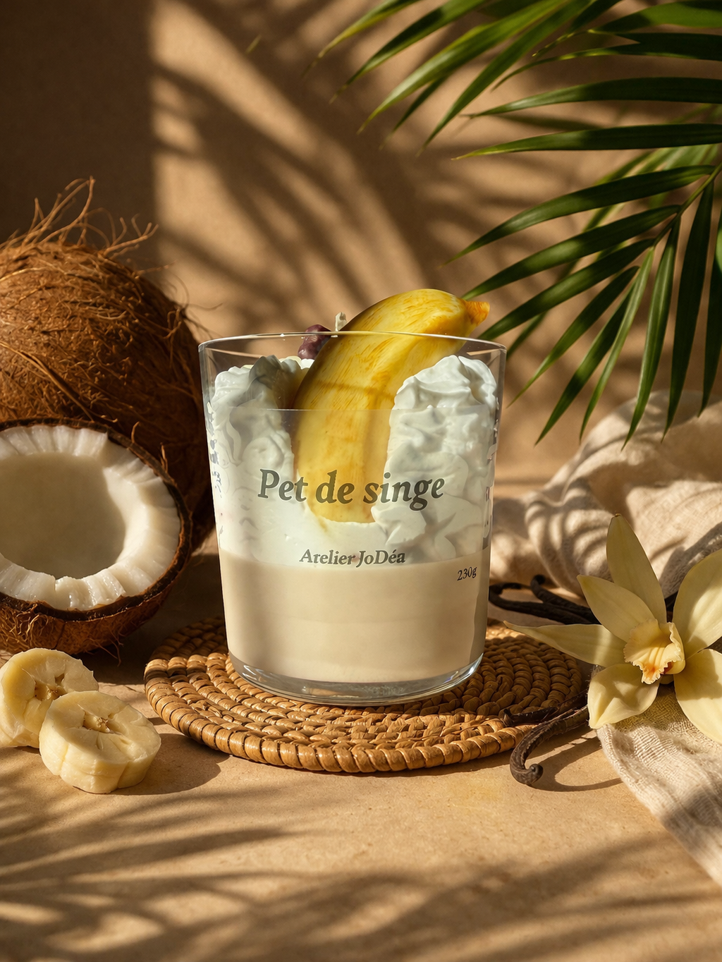 Bougie gourmande "Pet de singe"