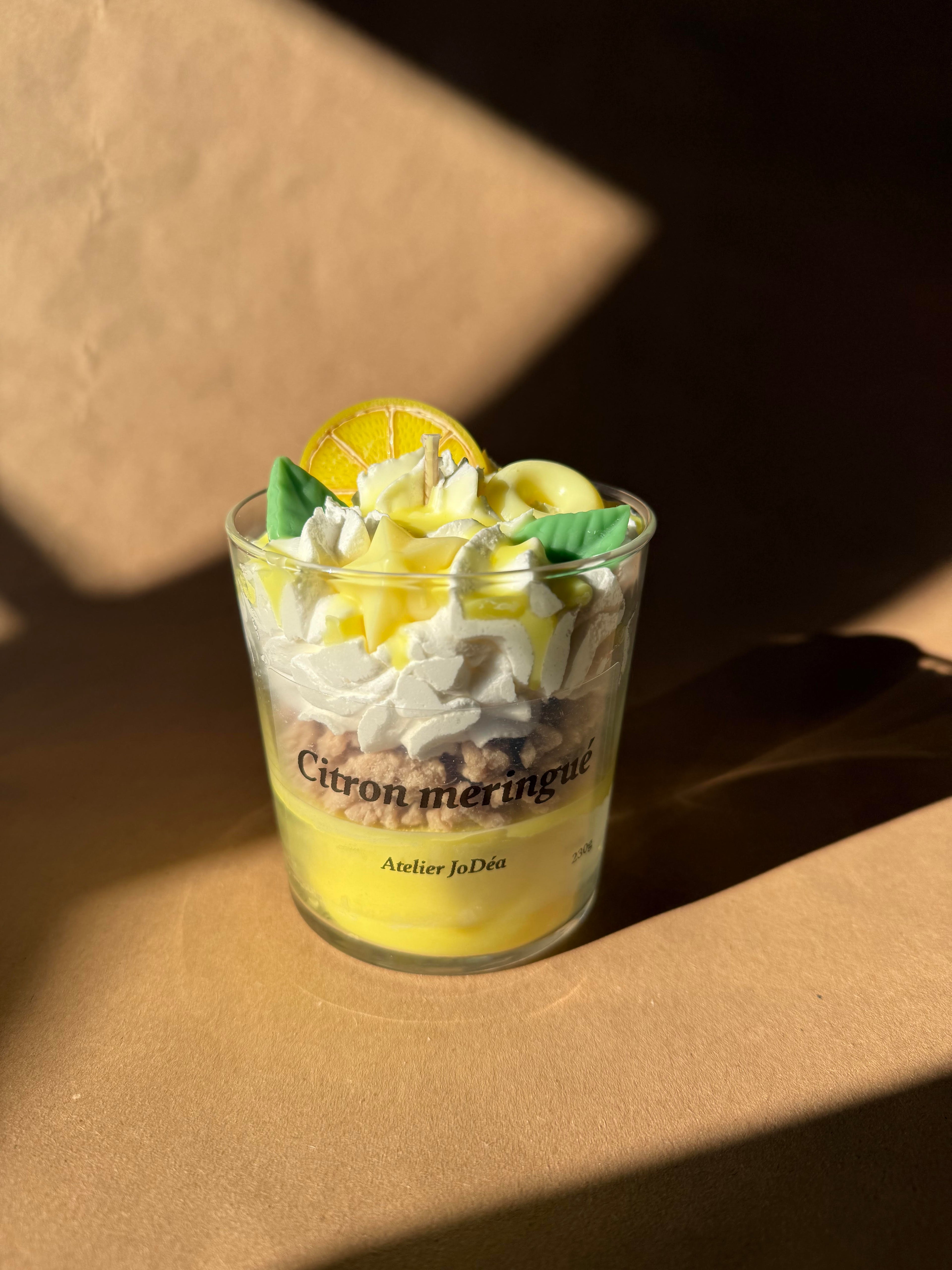 Bougie gourmande "Citron meringué"