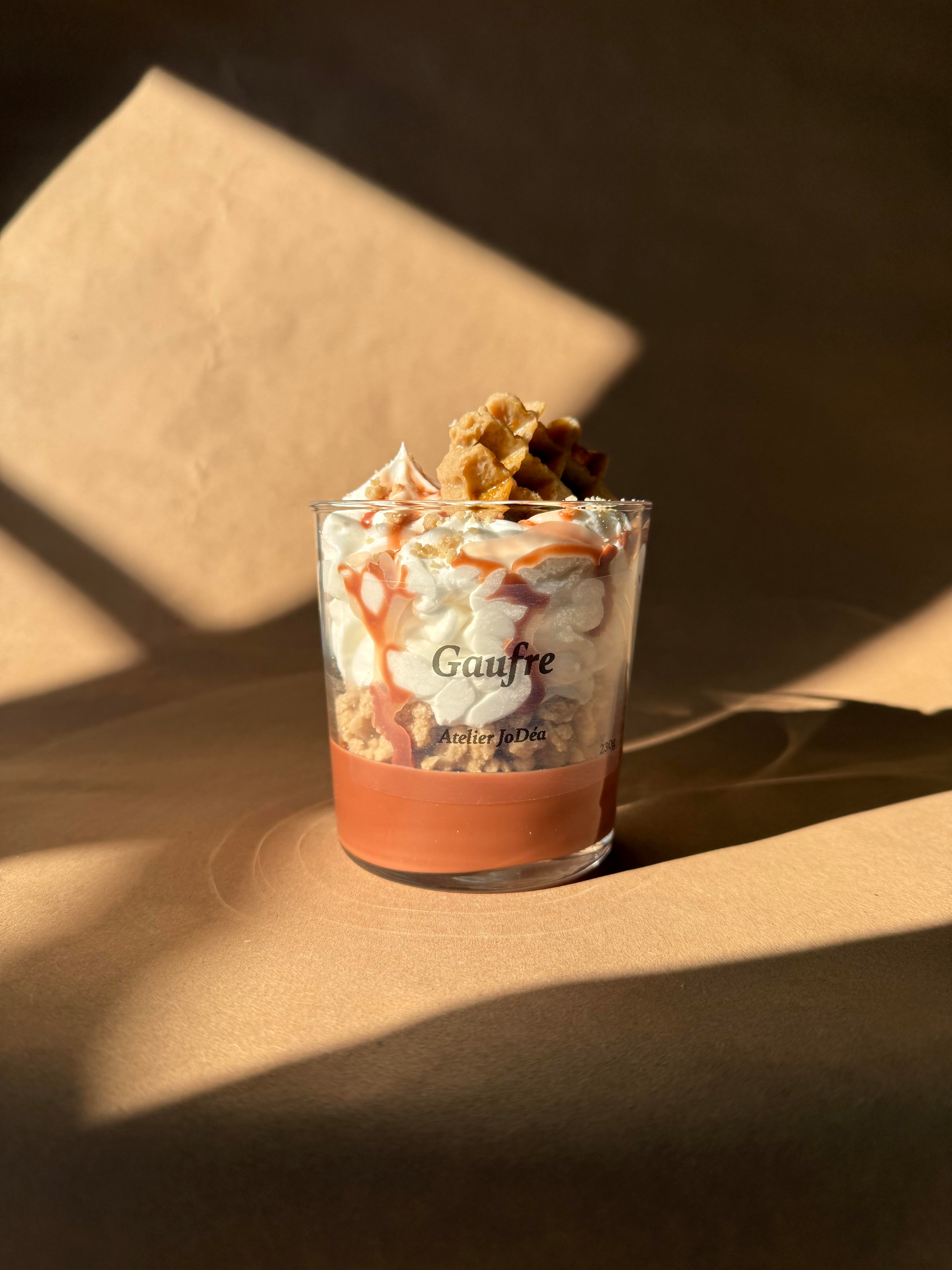 Bougie gourmande "Gaufre"
