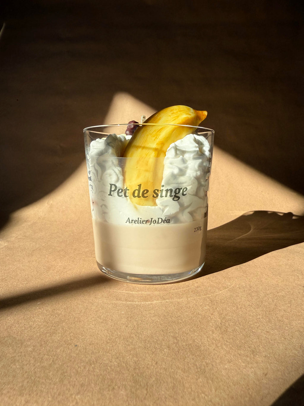 Bougie gourmande "Pet de singe"