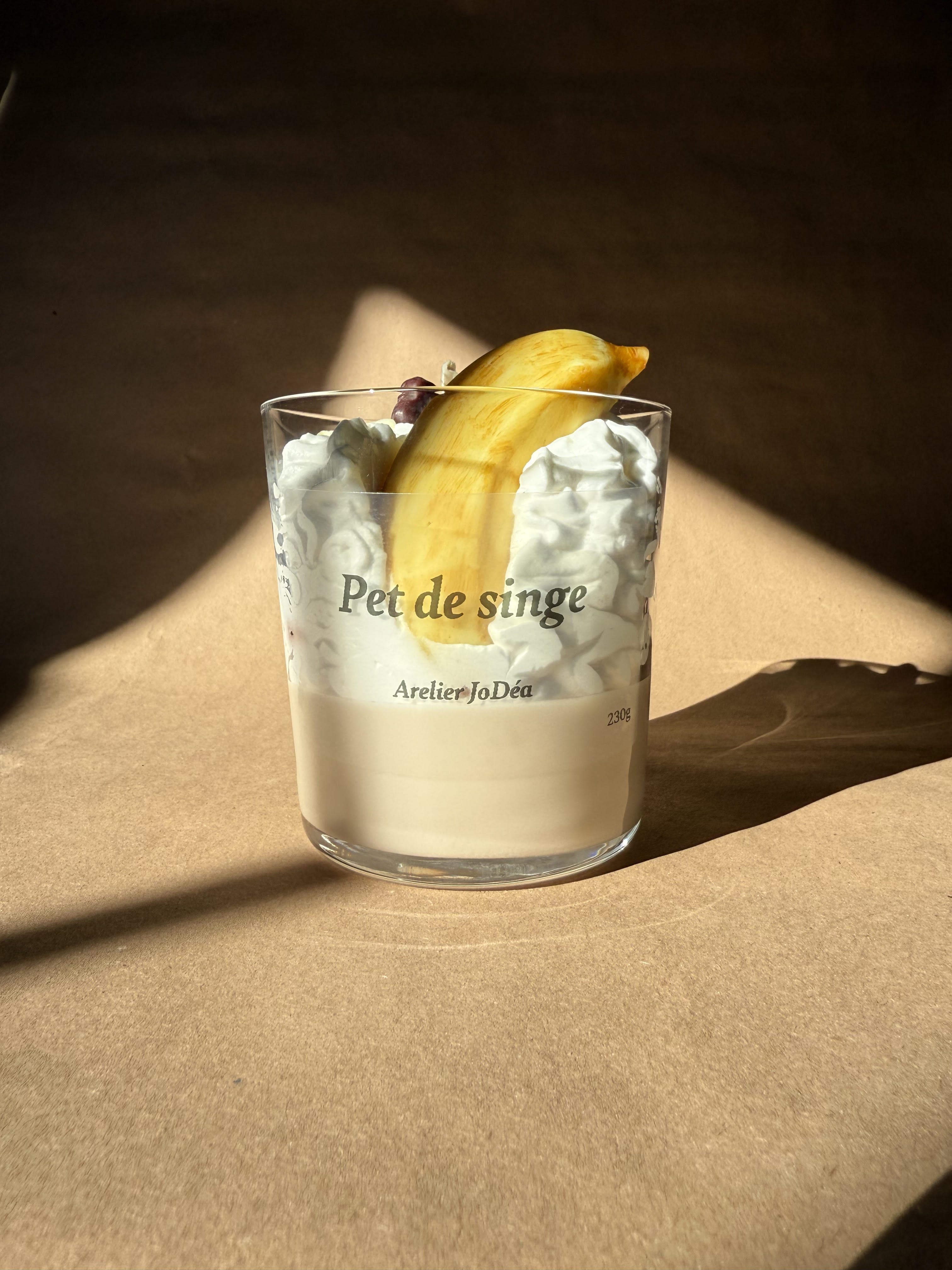 Bougie gourmande "Pet de singe"