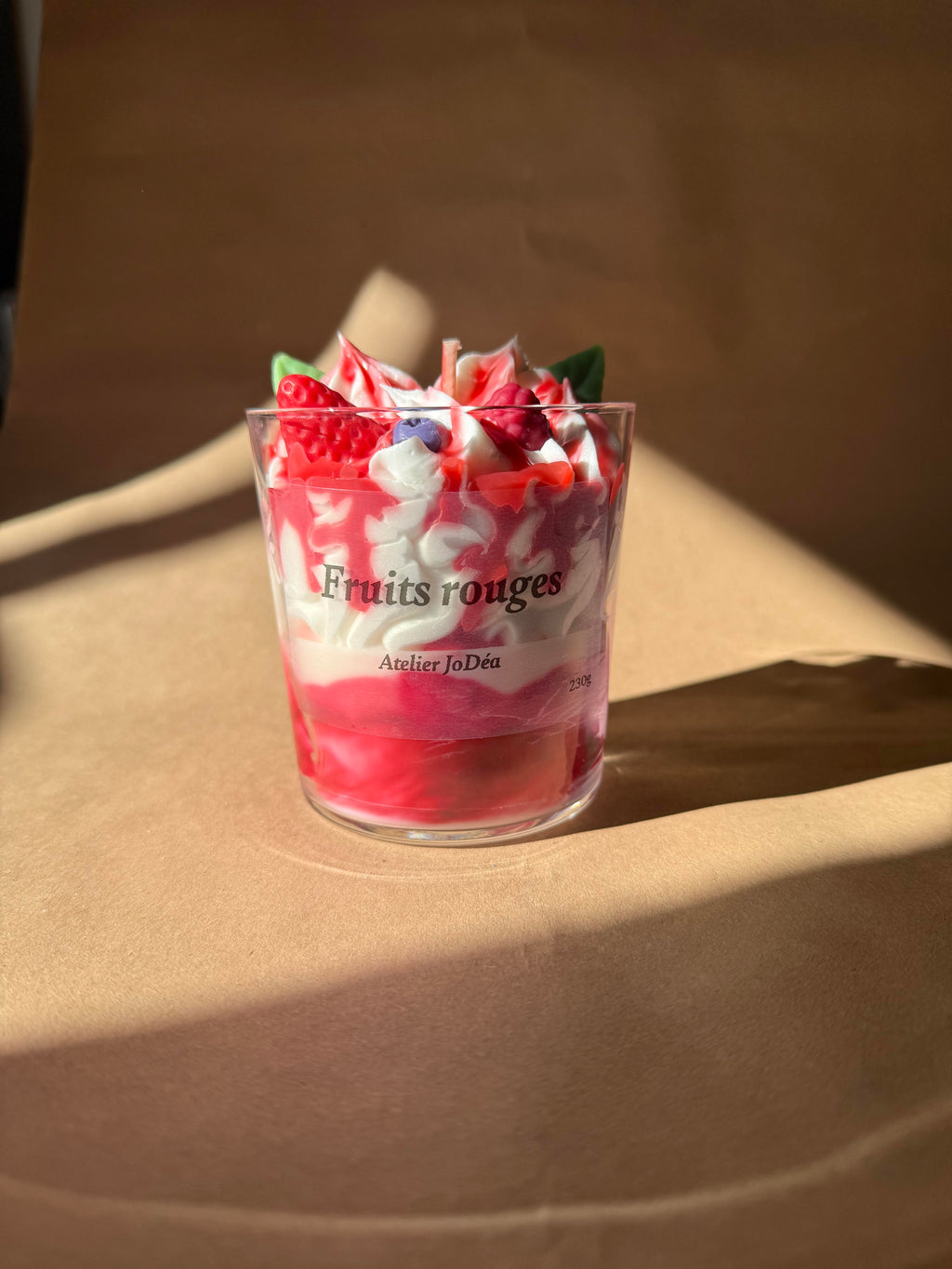 Bougie gourmande "Fruits rouges"