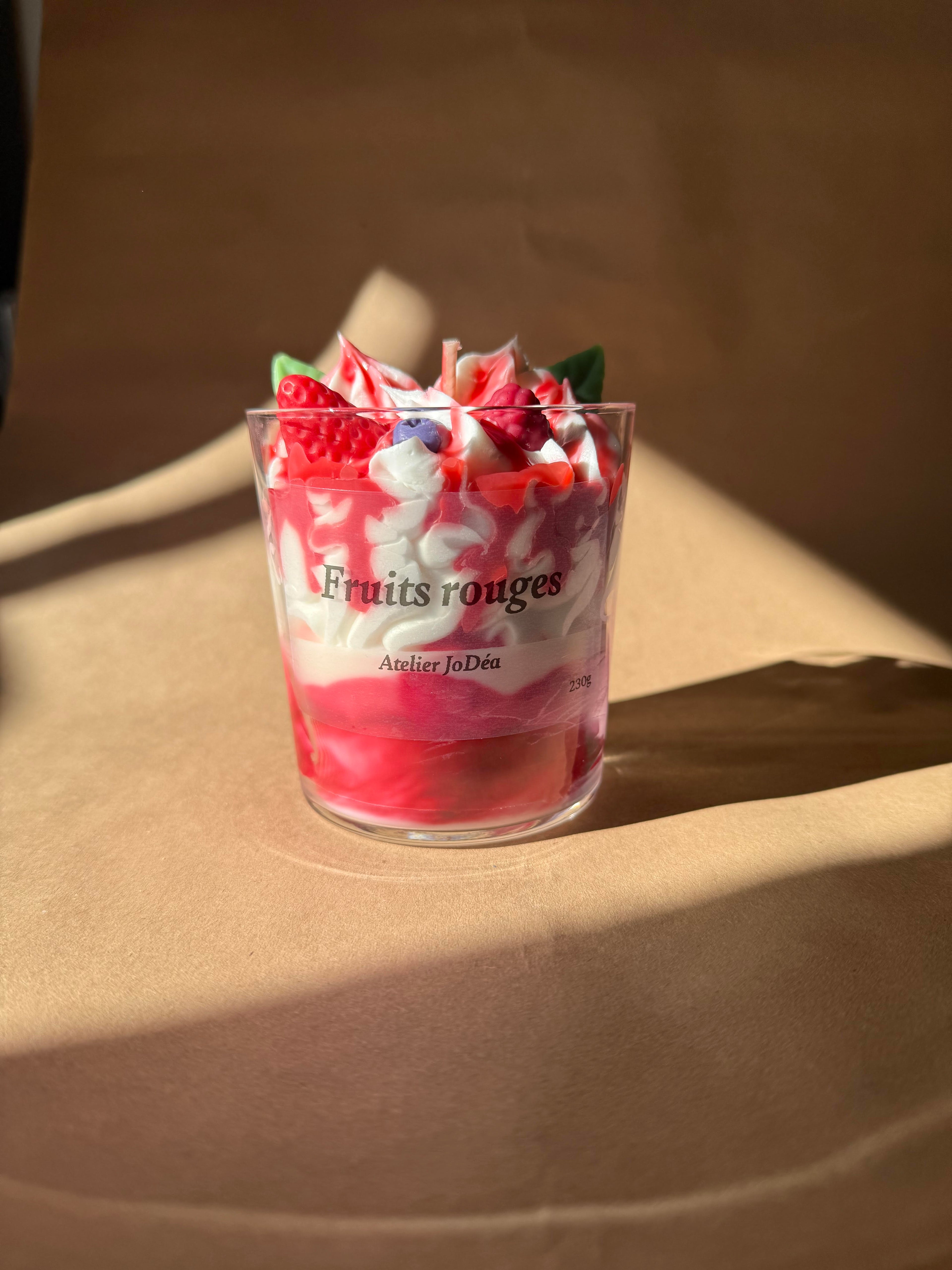 Bougie gourmande "Fruits rouges"