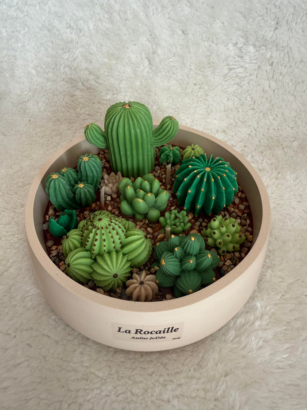 Jardin bougie "La Rocaille" grand modèle