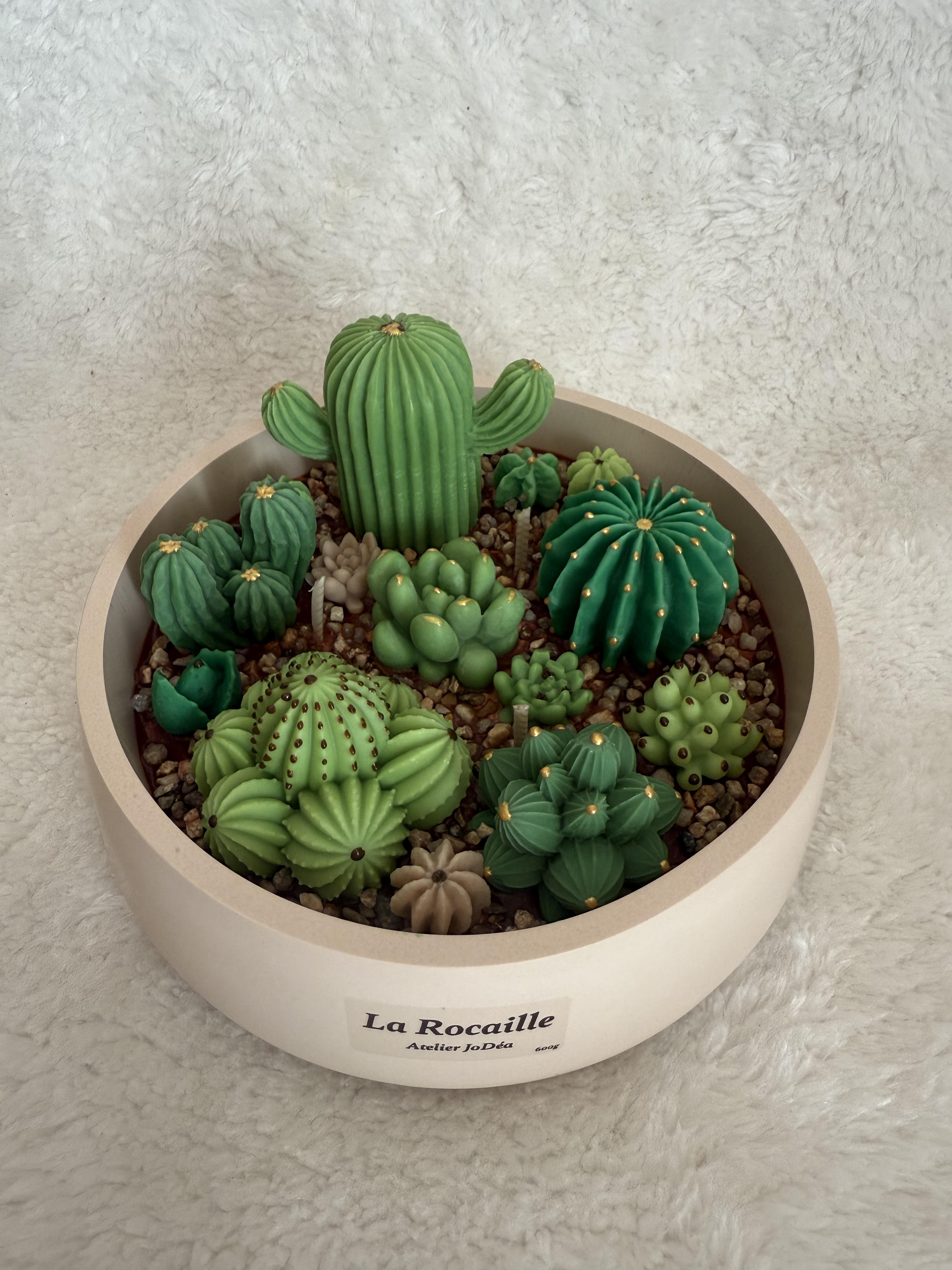 Jardin bougie "La Rocaille" grand modèle
