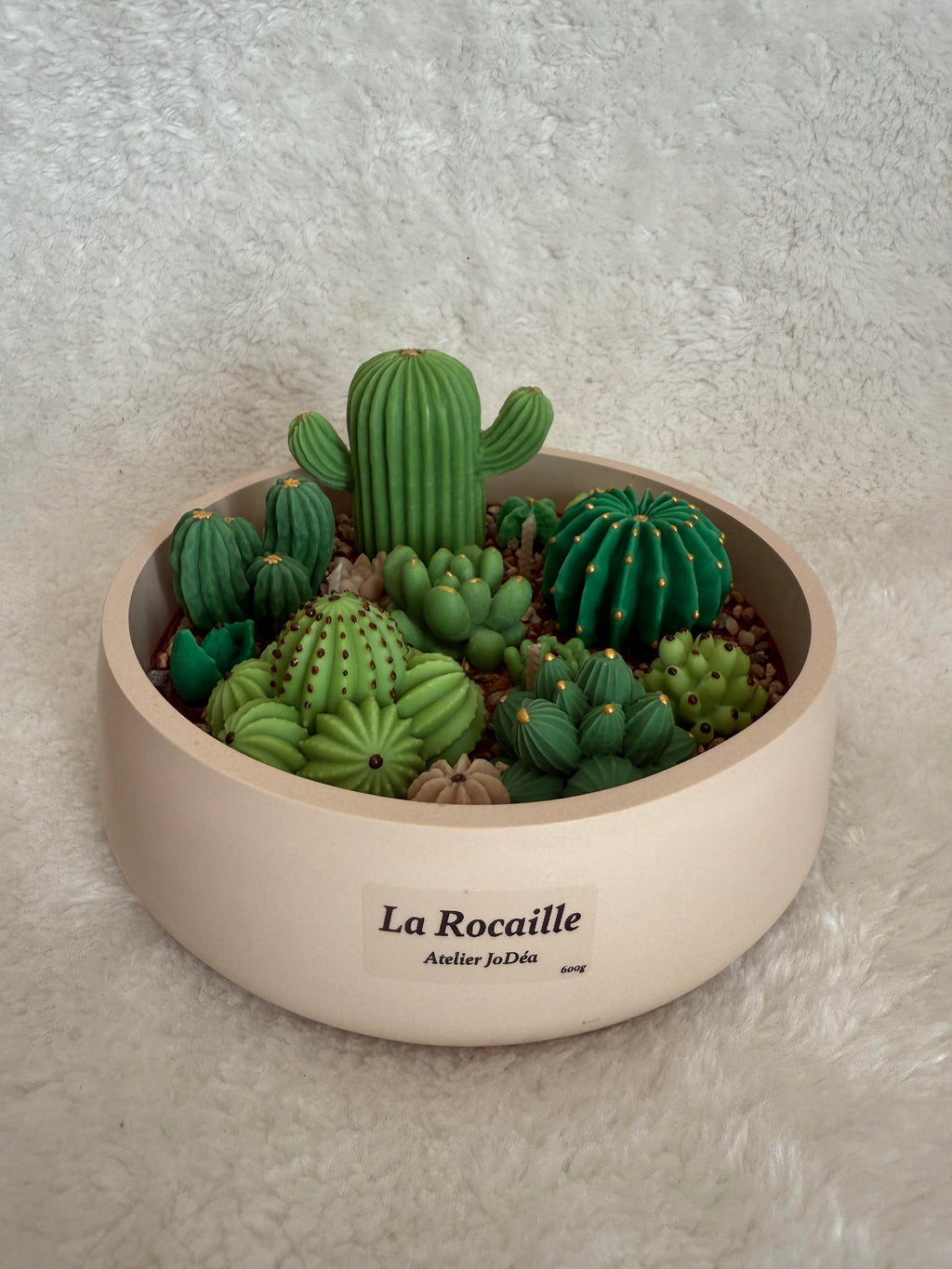 Jardin bougie "La Rocaille" grand modèle