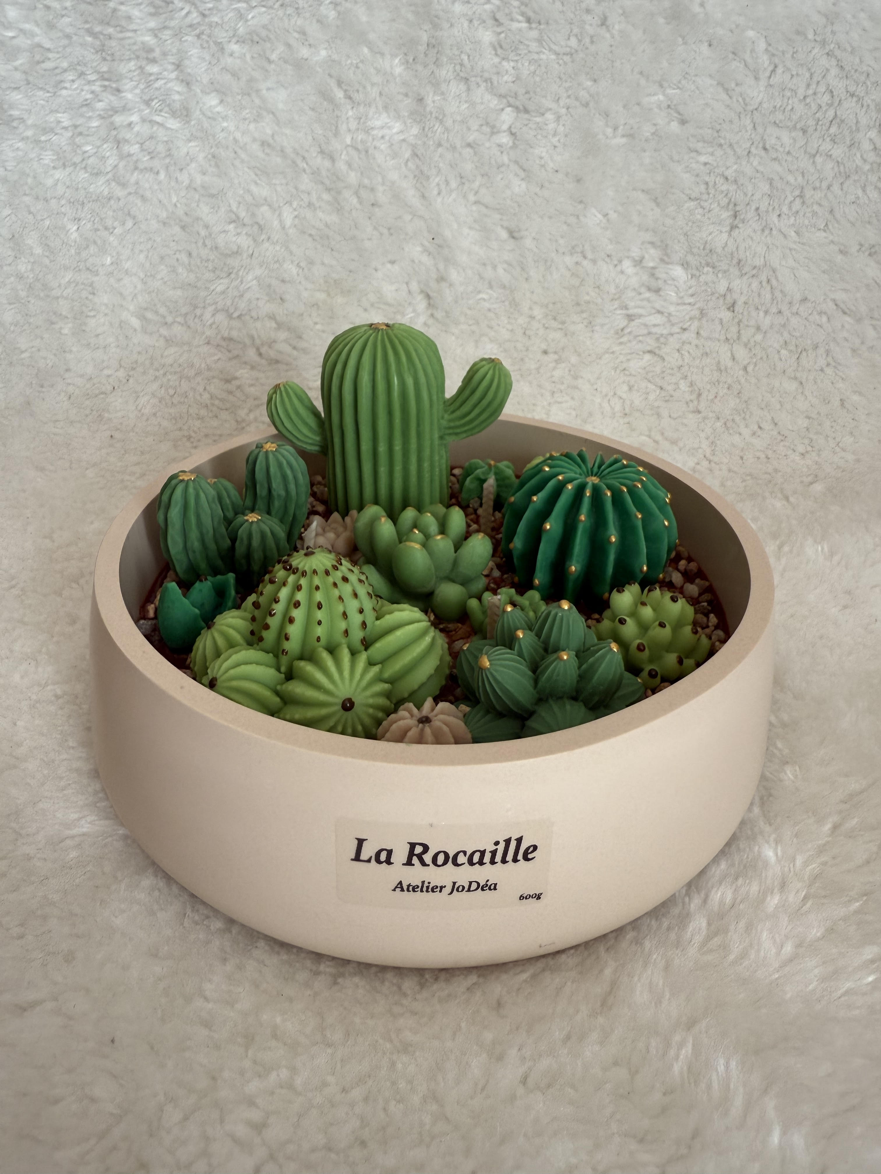 Jardin bougie "La Rocaille" grand modèle