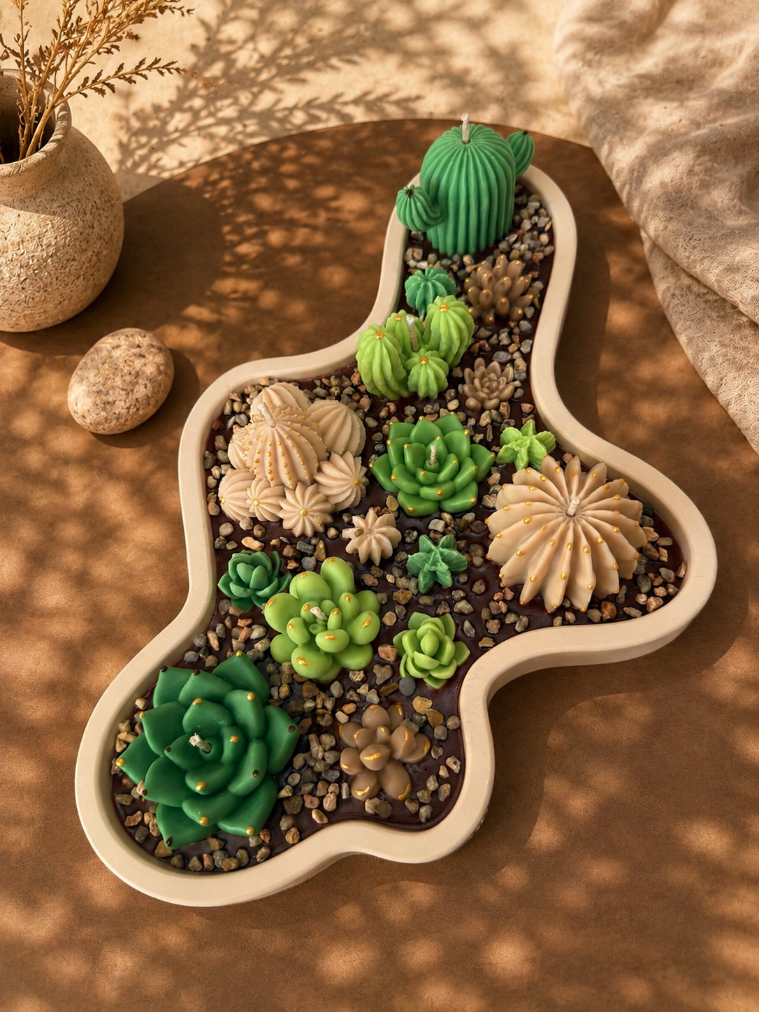 Bougie "Plateau Rocaille"