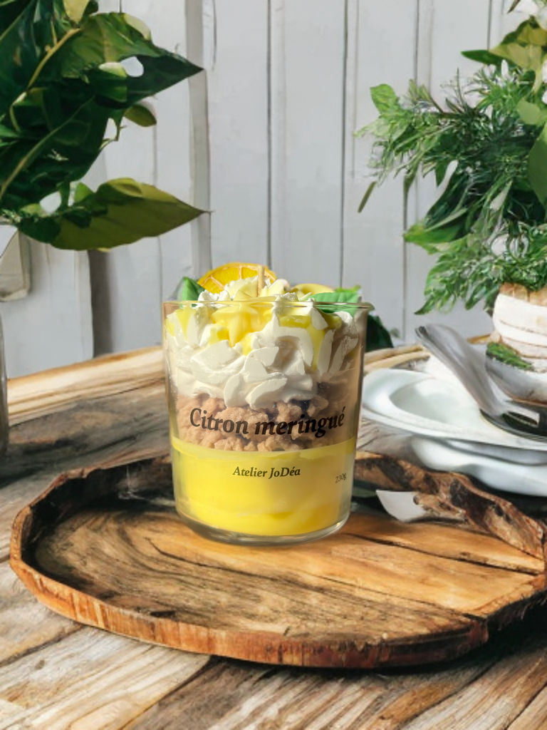 Bougie gourmande "Citron meringué"