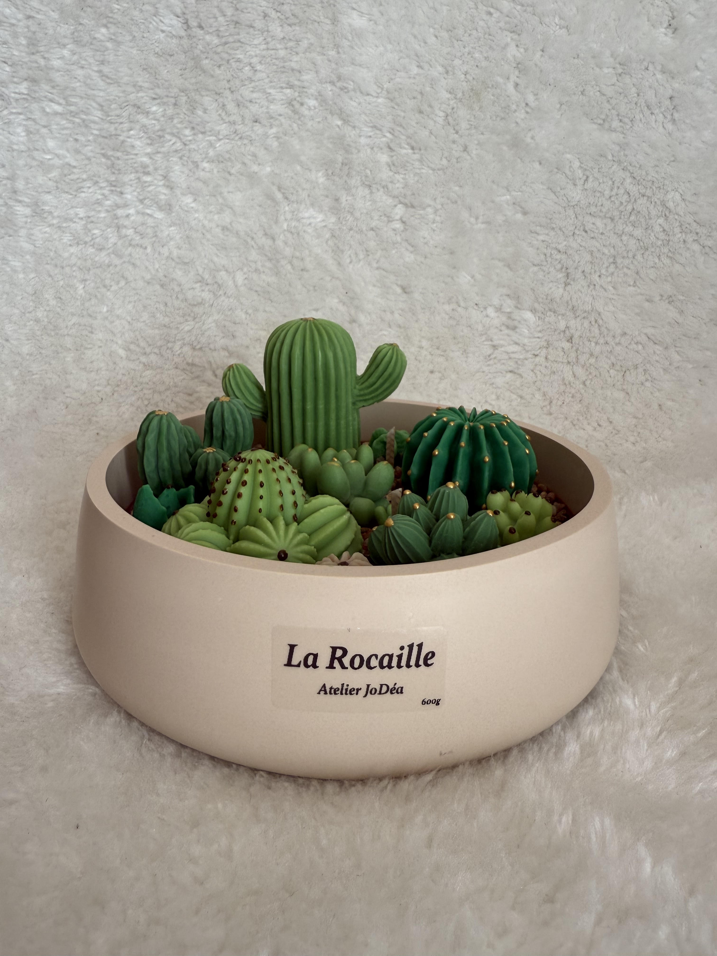 Jardin bougie "La Rocaille" grand modèle