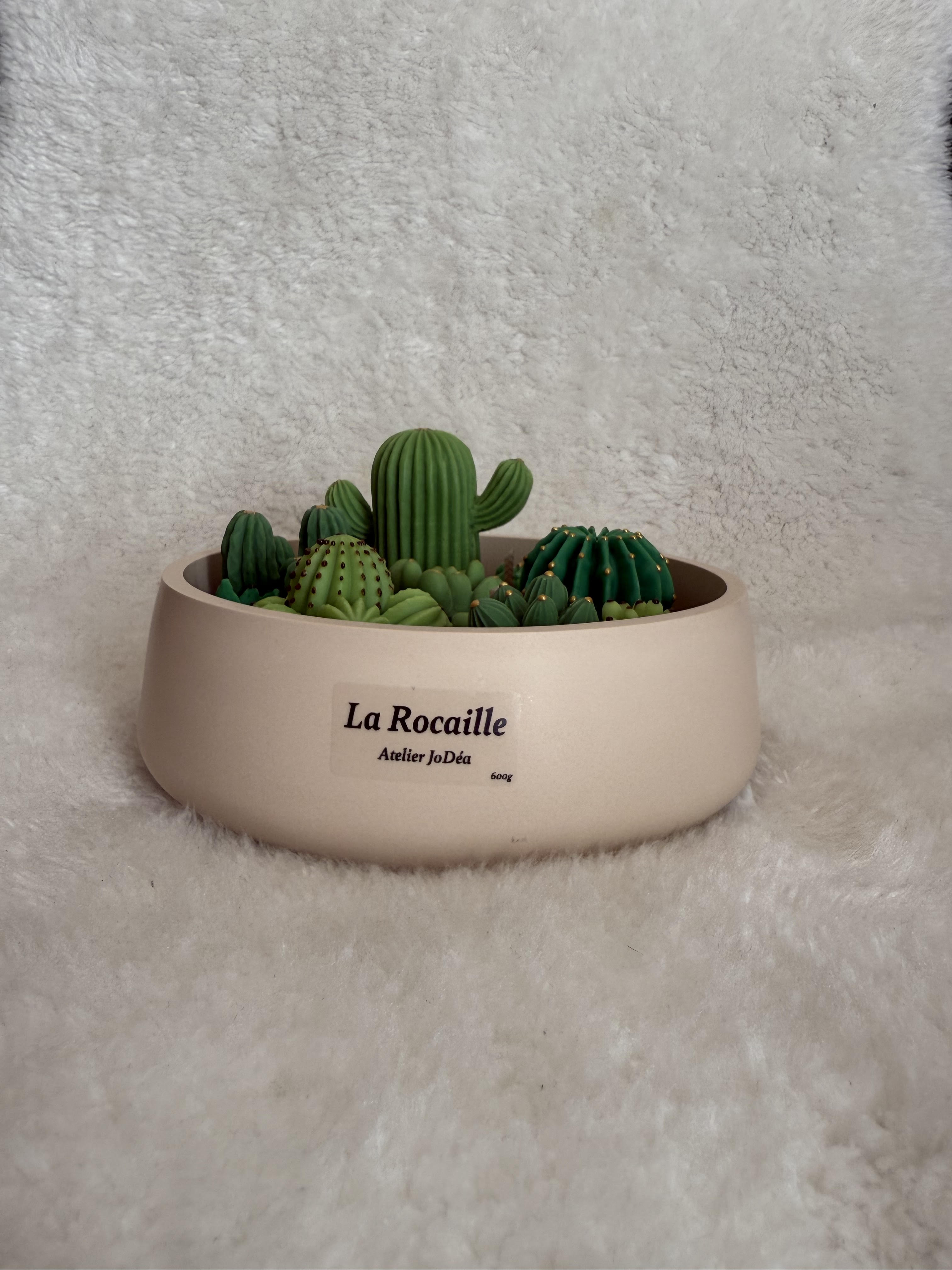 Jardin bougie "La Rocaille" grand modèle