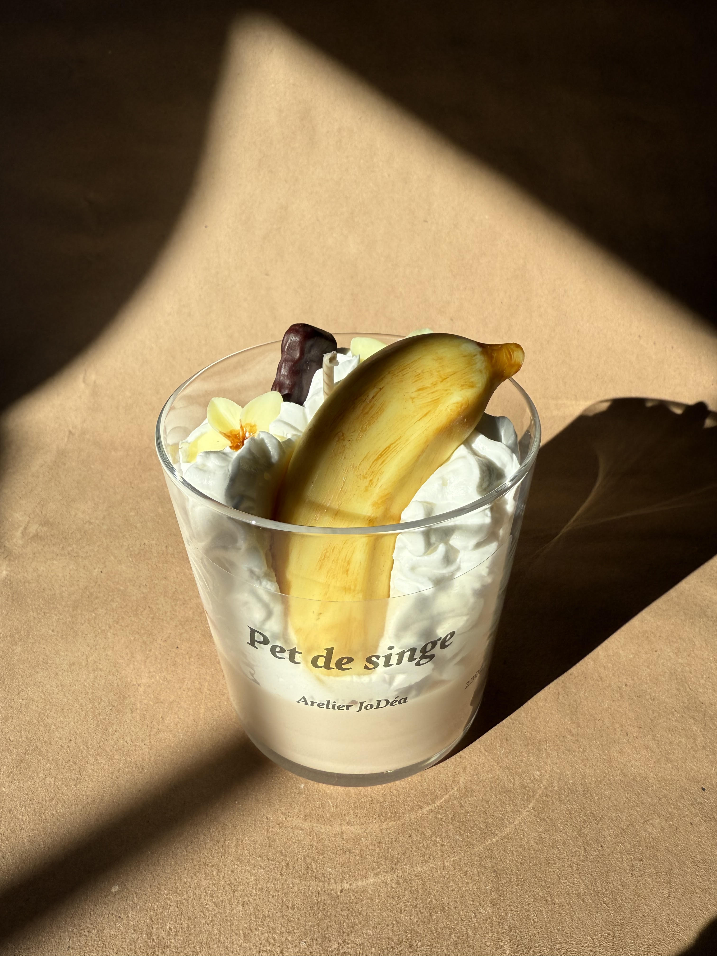 Bougie gourmande "Pet de singe"